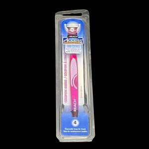 Vintage REACH Access Flosser 4 Disposable Snap On Heads Pink Dental Oral Hygiene